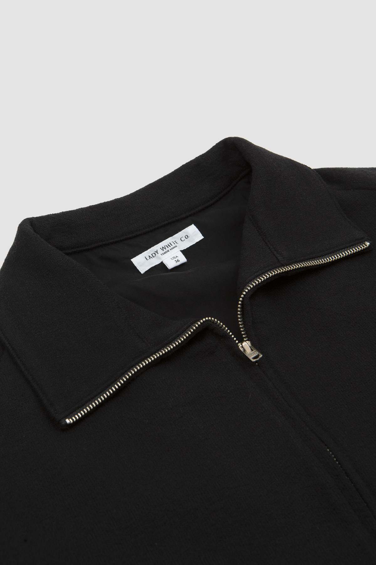 Lady White Co Textured Track Jacket - Black | Garmentory