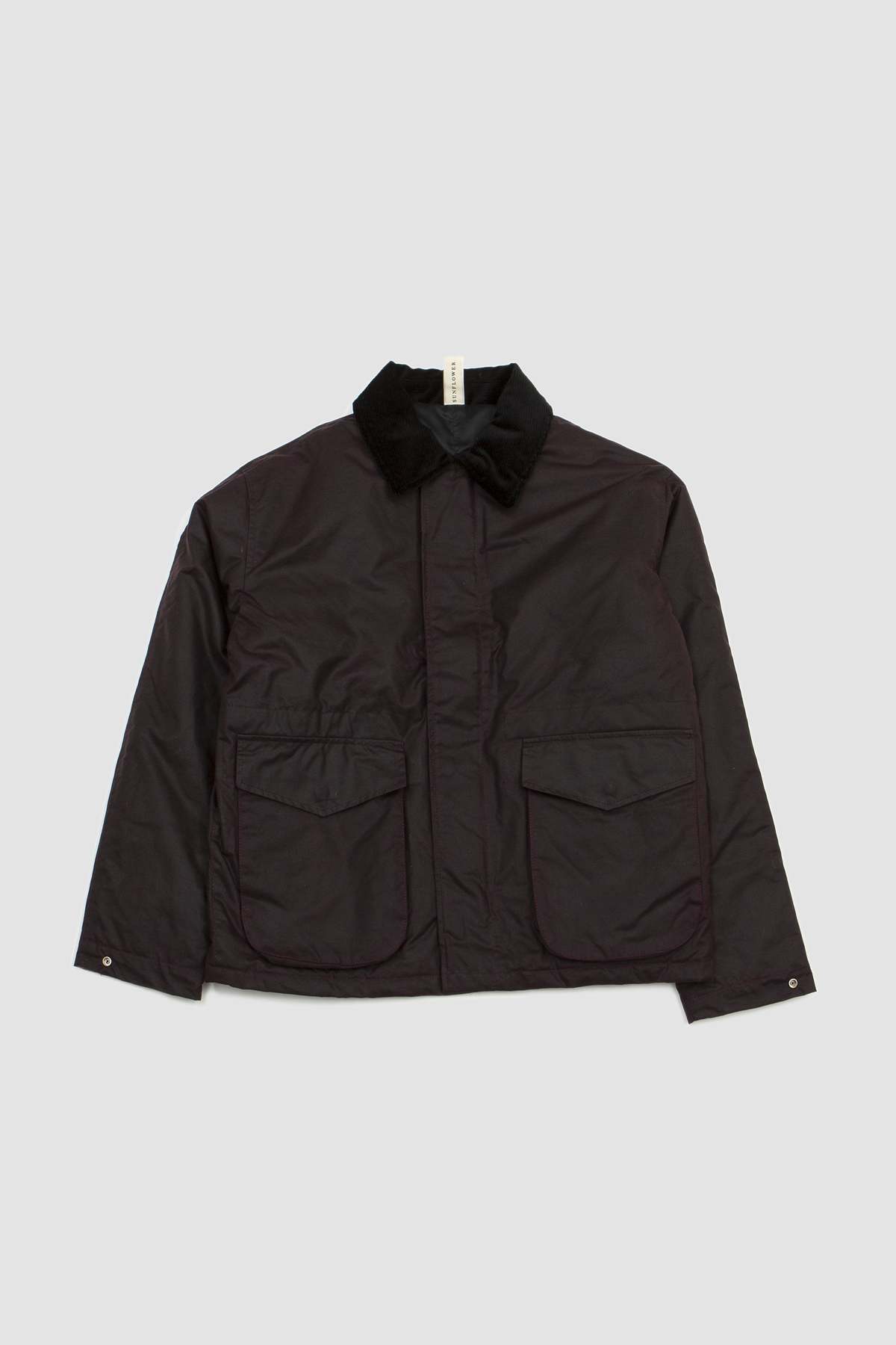 Sunflower Waxed Short Jacket - Burgundy | Garmentory