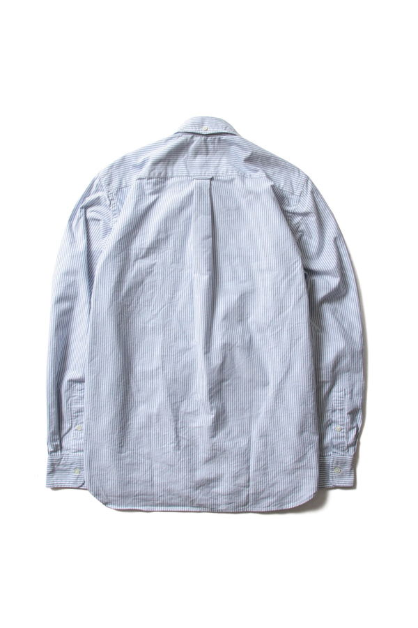 Beams Plus B.D. Oxford Candy Stripe Shirt - Blue