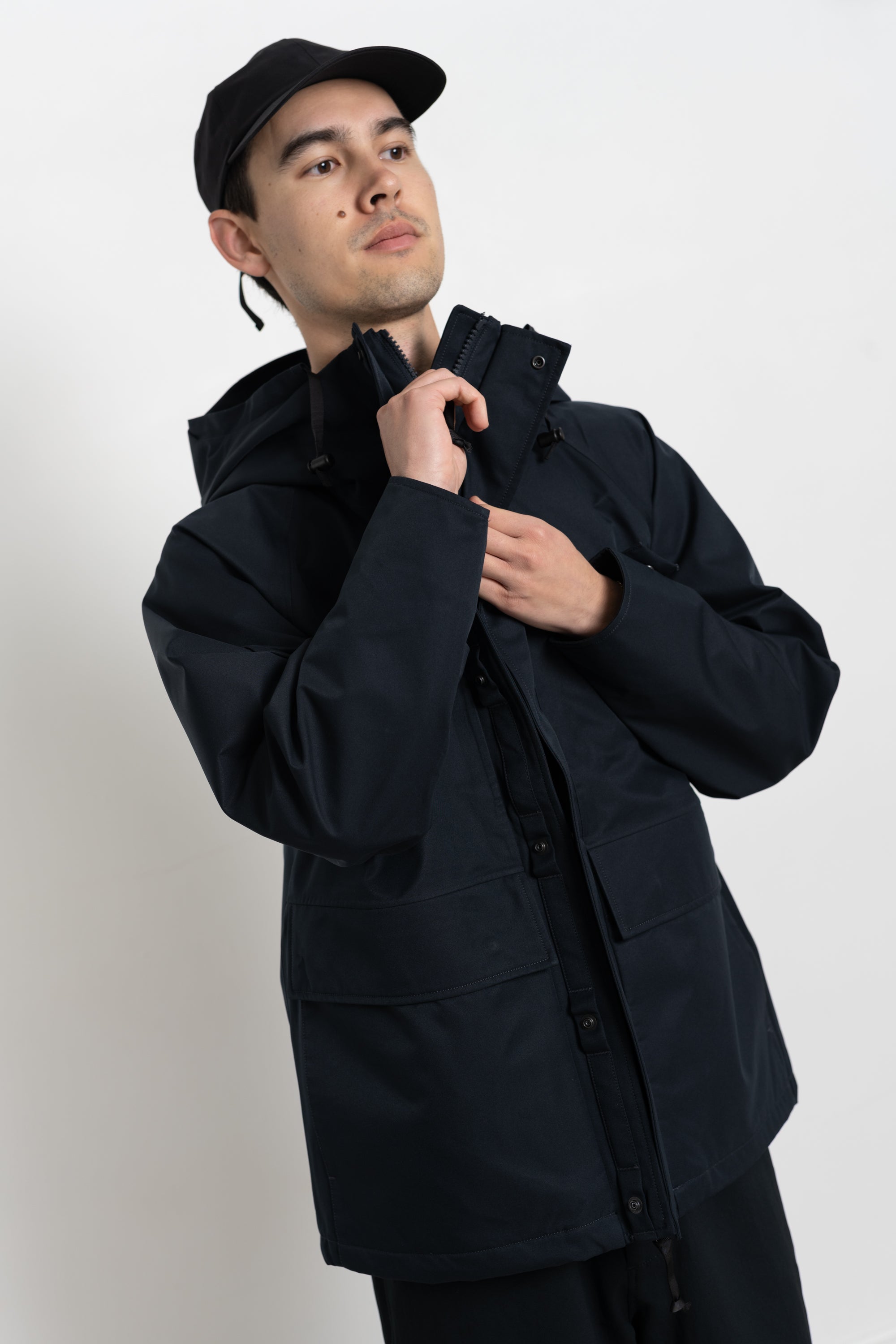 Nanamica 2L GORE-TEX Car Coat - Navy | Kafka Mercantile