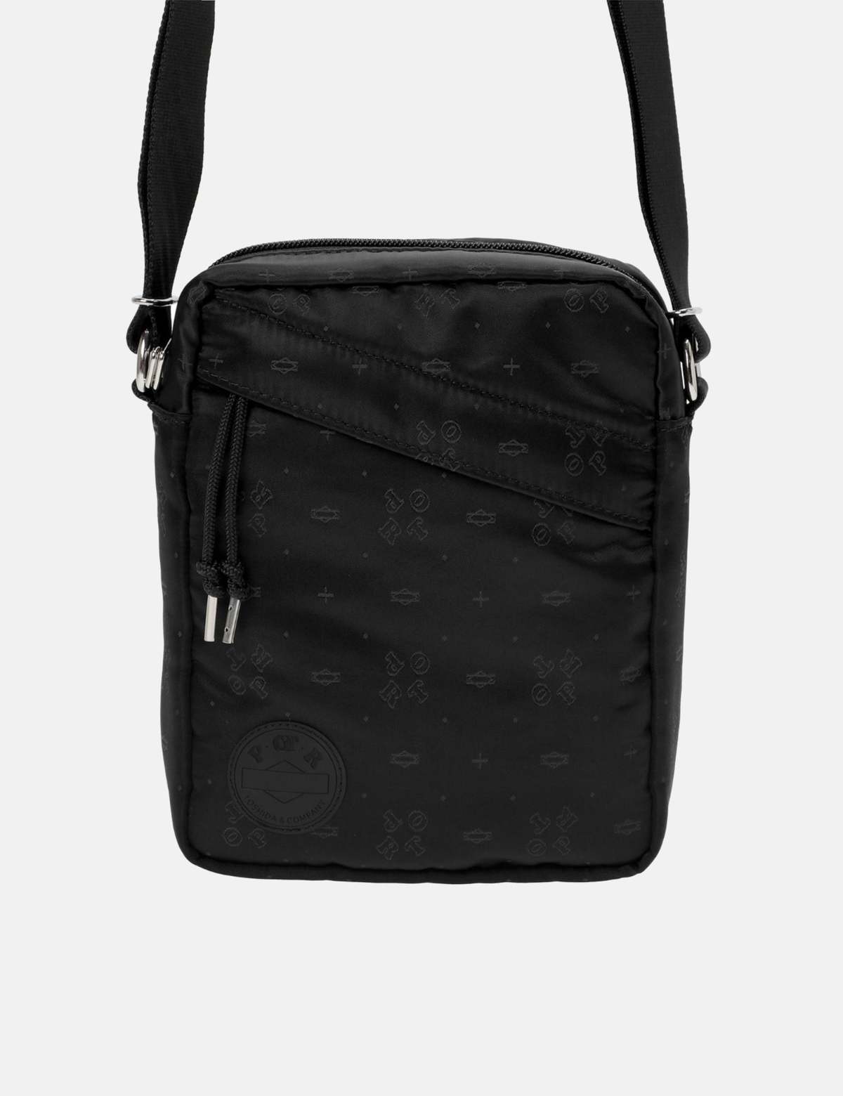 Porter Yoshida and Co Monogram Vertical Shoulder Bag - Black