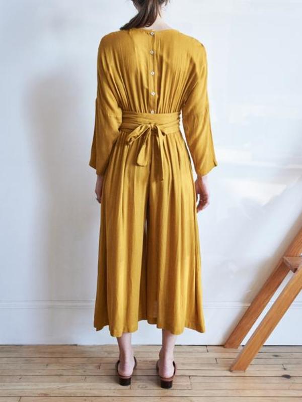 black crane wide leg jumper