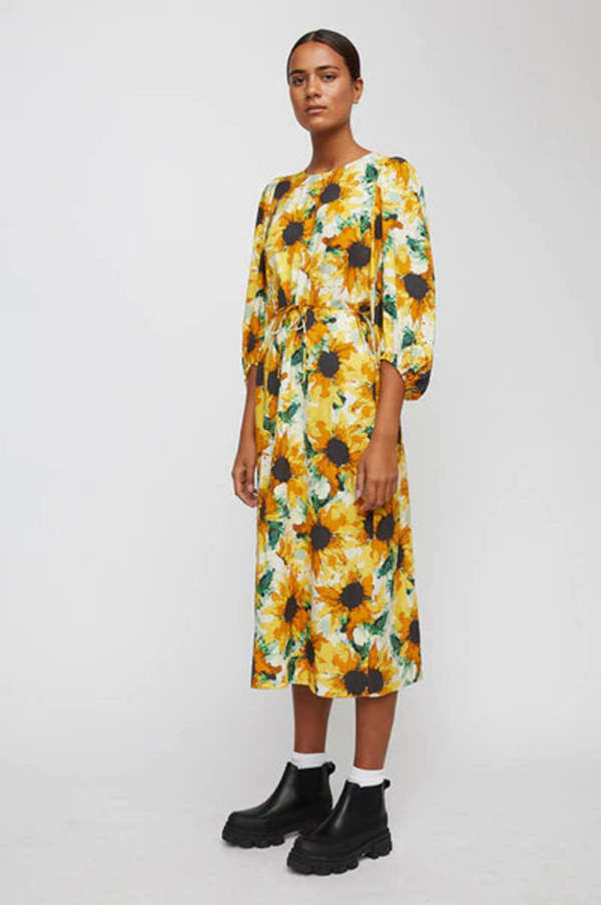 Just Female Smooth Dress - Sunflower | Garmentory