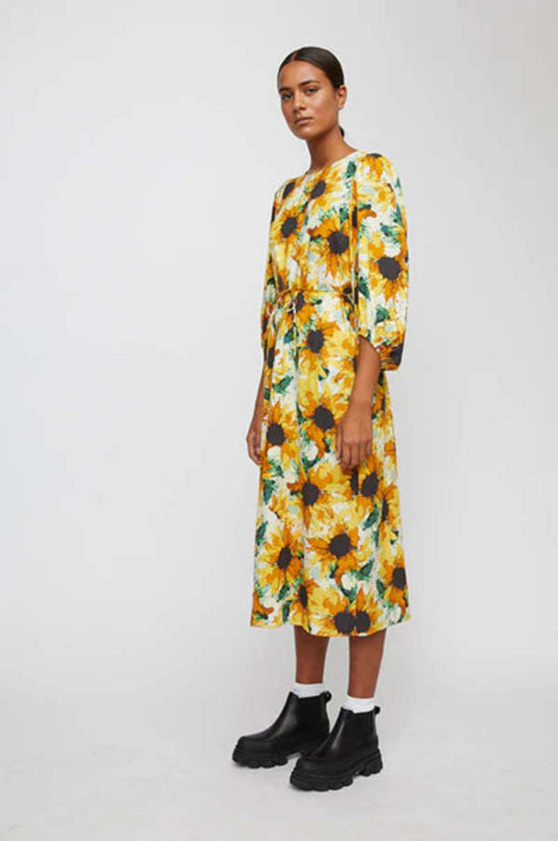 Just Female Smooth Dress - Sunflower | Garmentory