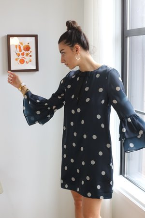 Ganni Seneca Silk Mini Dress Ganni Seneca Silk Mini Dress