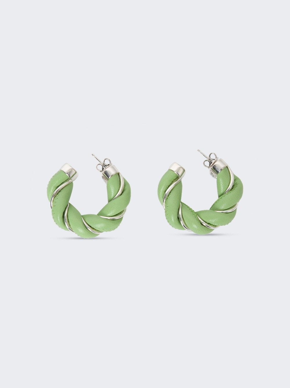 ピアス *BOTTEGA VENETA* Enamel Hoop Earrings Green 707795VAHU43708 MUSINSA | BOTTEGA VENETA Enamel Hoop Earrings - Green