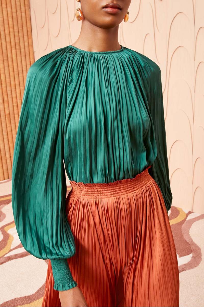 Ulla Johnson Aidy Blouse - Jadeite