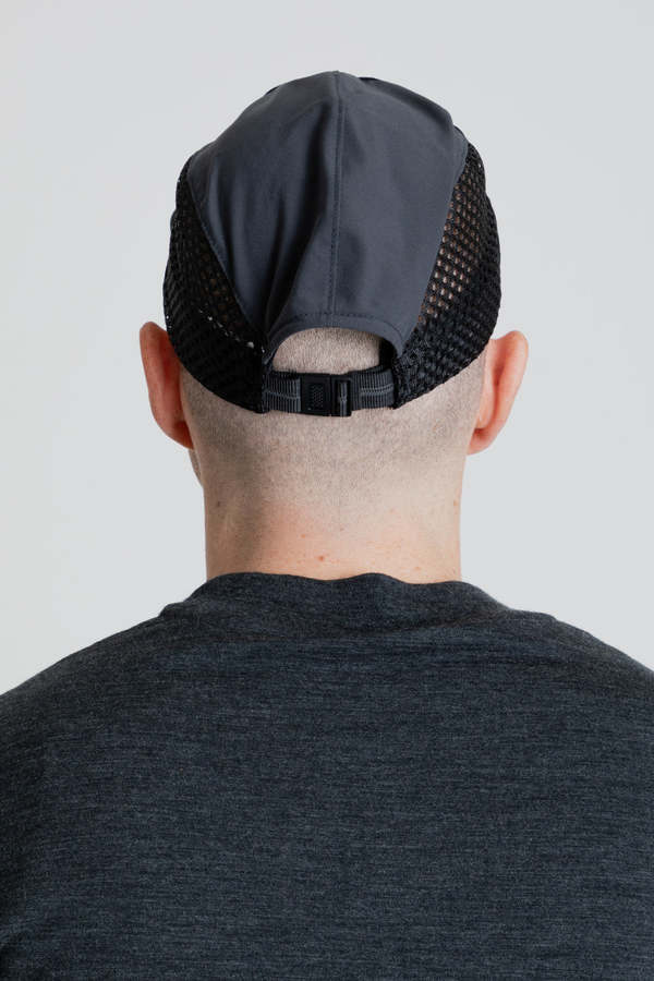 Goldwin Utility Jet Mesh Cap - Charcoal Gray x Black | Garmentory