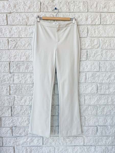 VINCE Mid Rise Pintuck Crop Flare Pant - Eden | Garmentory