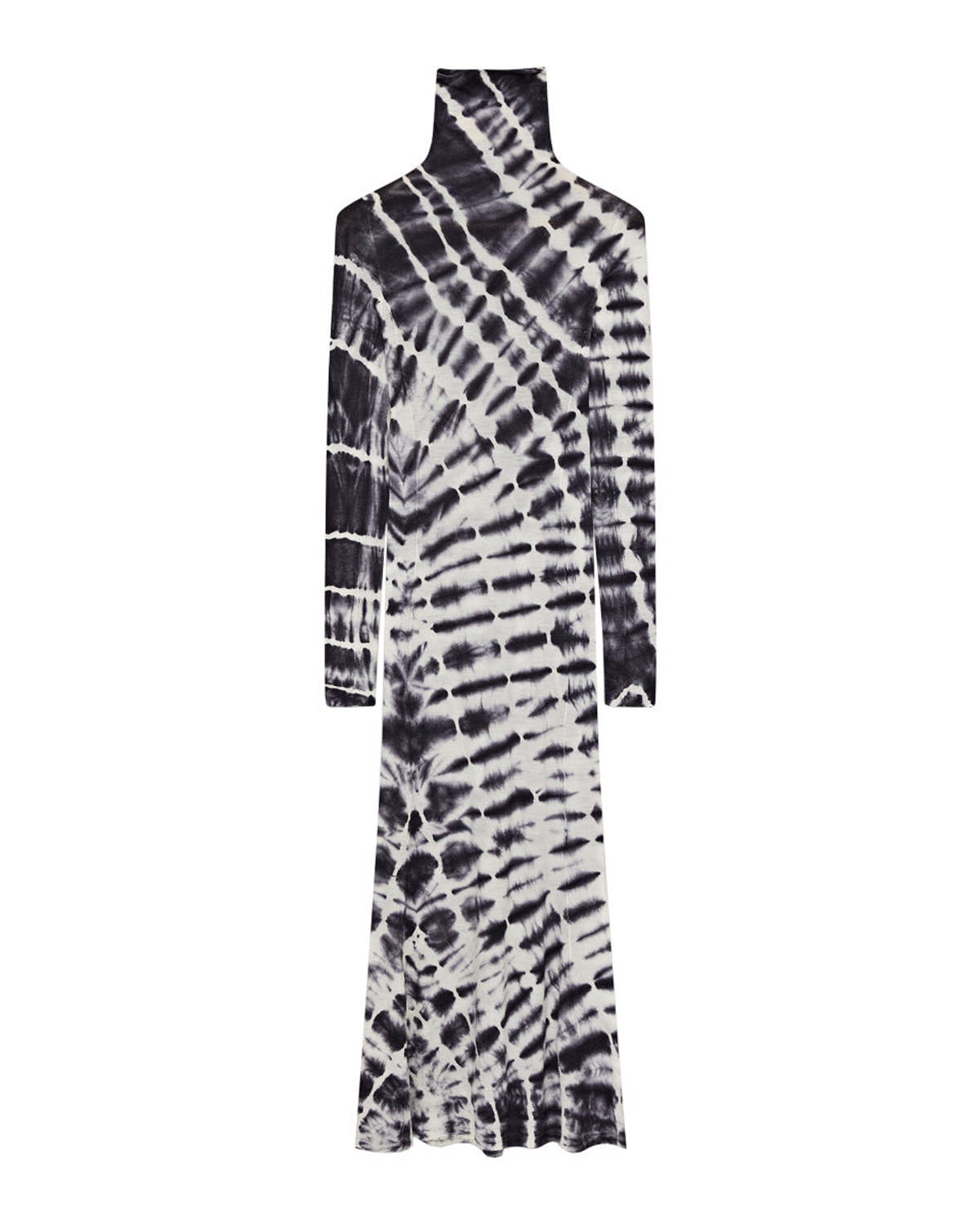 tie dye dress black and white Stripe Tie Dye Maxi Dress – Royal Three Boutique main image 1