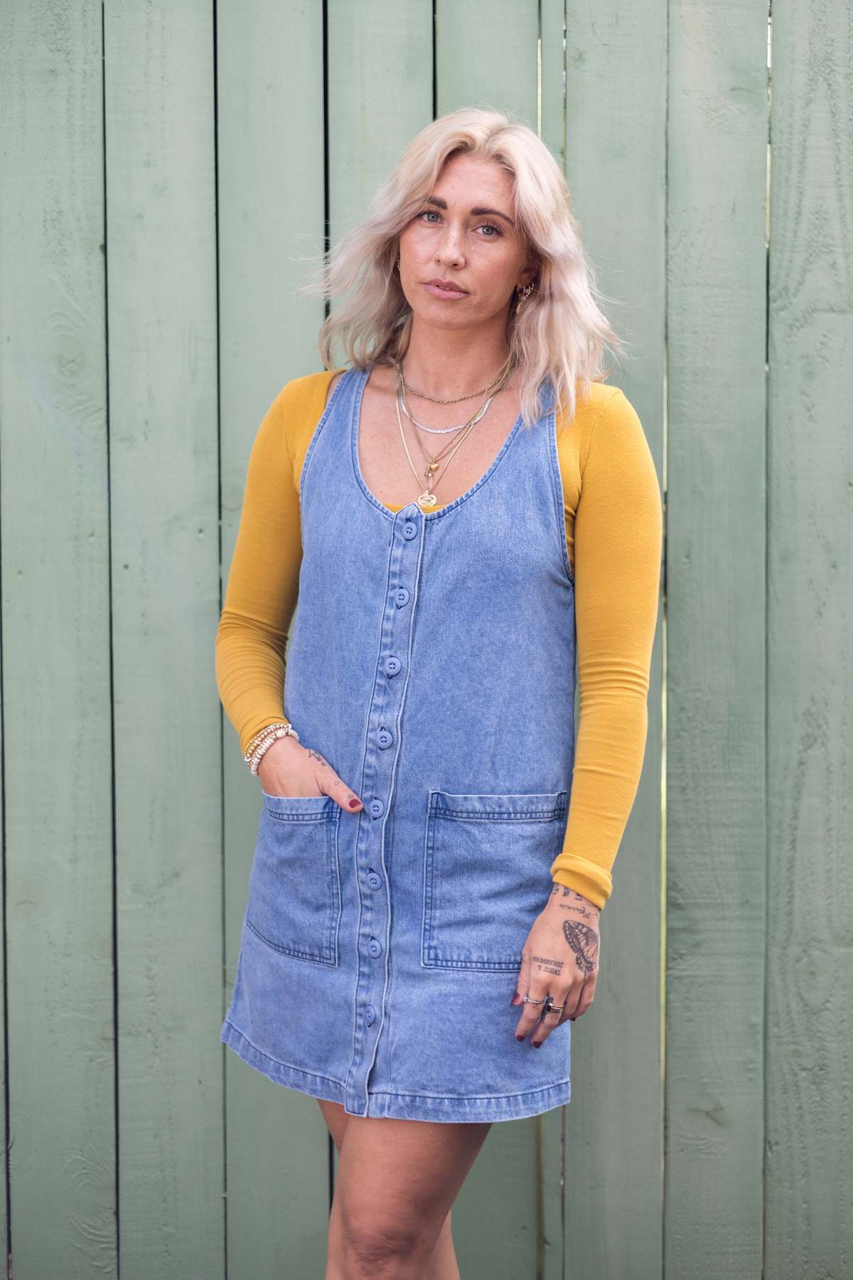 Denim Jumper Dress | Garmentory