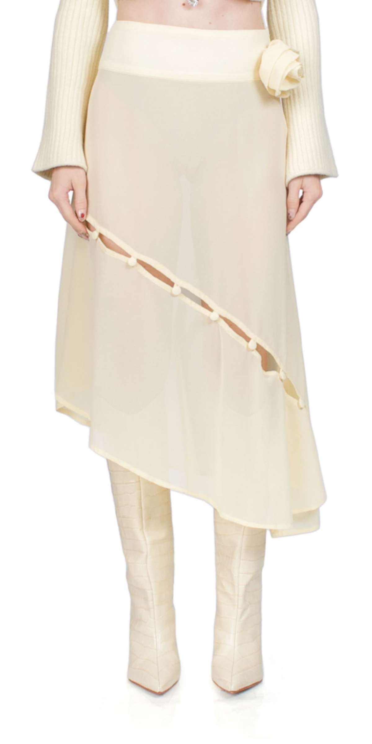 House of Sunny In Bloom Skirt - Butter - Image 1 of 4