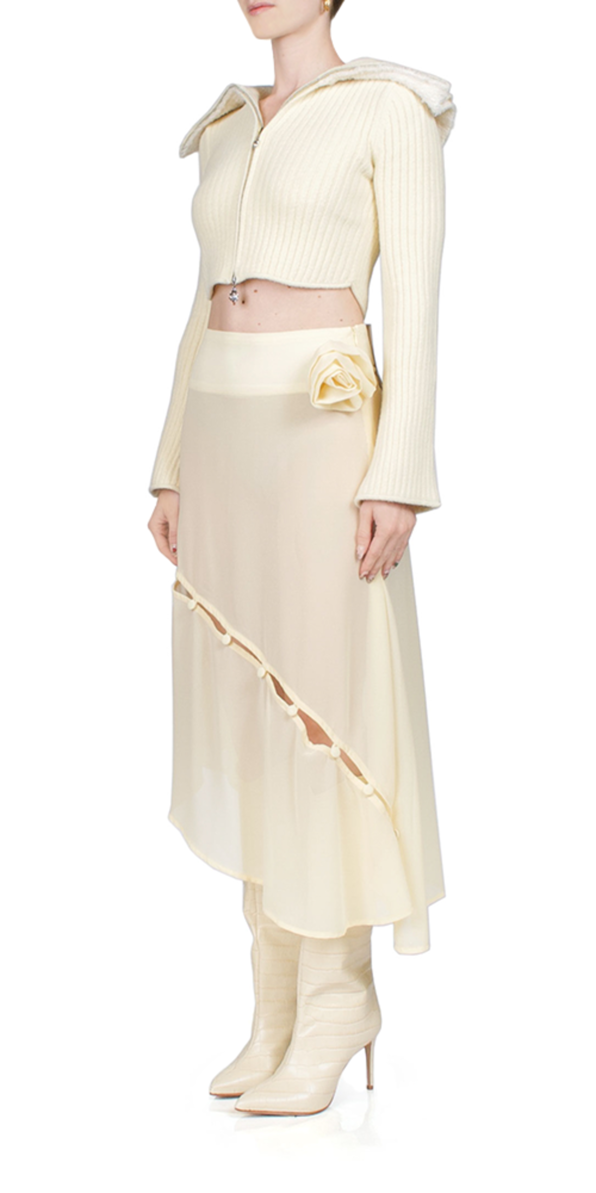 House of Sunny In Bloom Skirt - Butter - Image 2 of 4