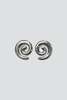 Chunky Swirl Studs - Sterling Silver - Thumbnail 1