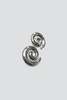 Chunky Swirl Studs - Sterling Silver - Thumbnail 2