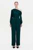 Jonathan Simkhai Alice One Shoulder Top - Emerald - Thumbnail 3
