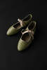 "INTENTIONALLY __________." VALLEY BALLET FLAT - MATCHA - Thumbnail 1