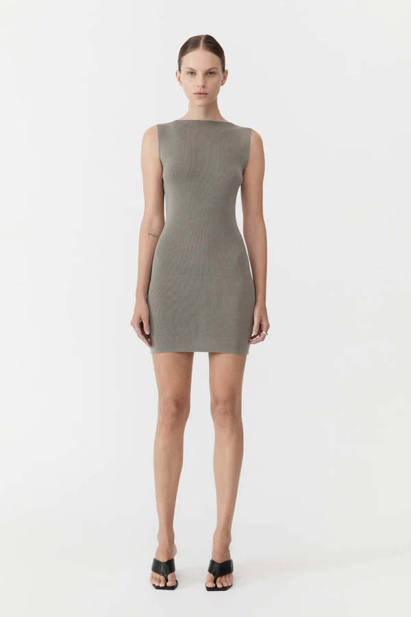 st agni vas knit mini dress Rent Vas Green Knit Mini Dress - St Agni