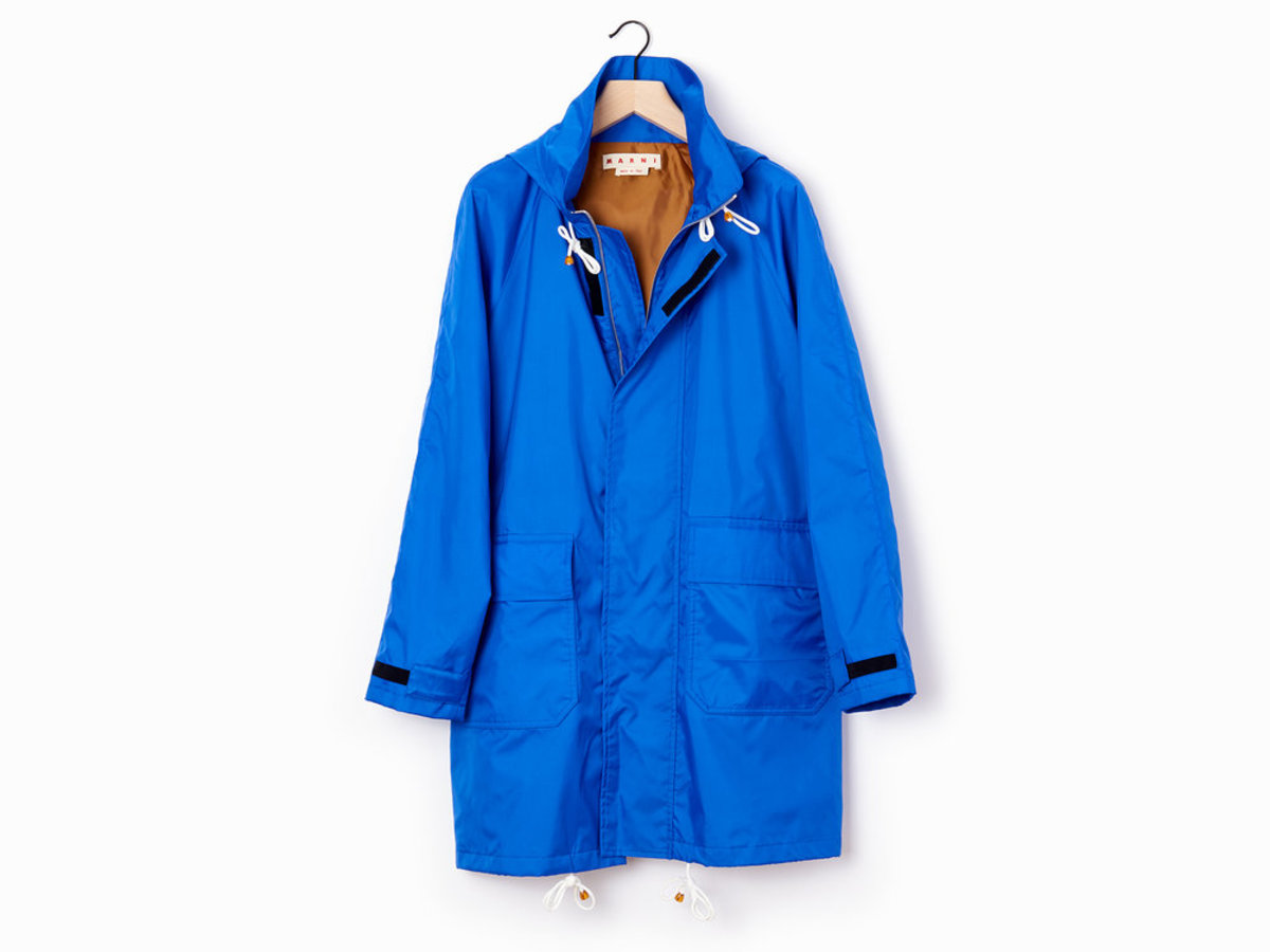 Marni Windbreaker Jacket - Blue | Garmentory