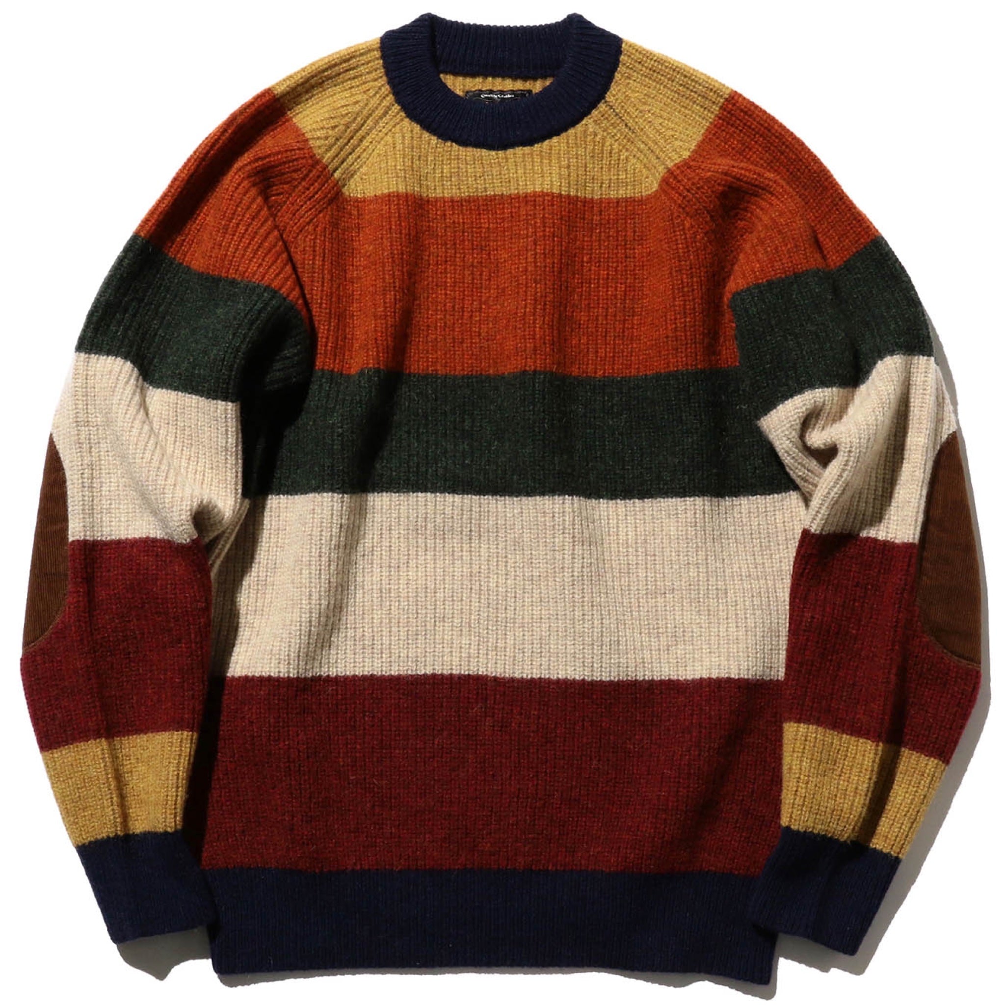 Beams Plus Crew Sweater - Multi Stripe | Garmentory