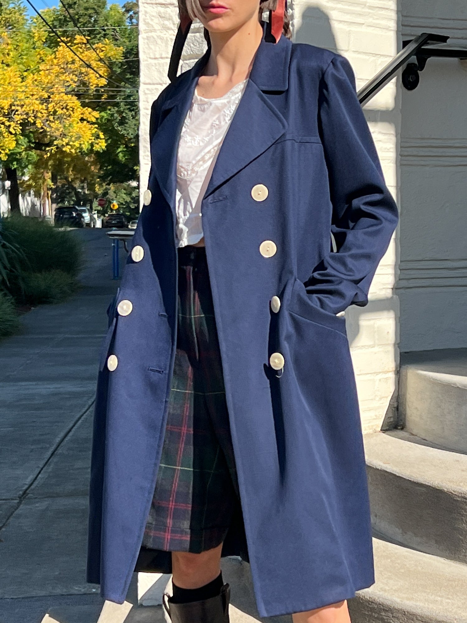 Yves-Saint-Laurent-Navy-Wool-