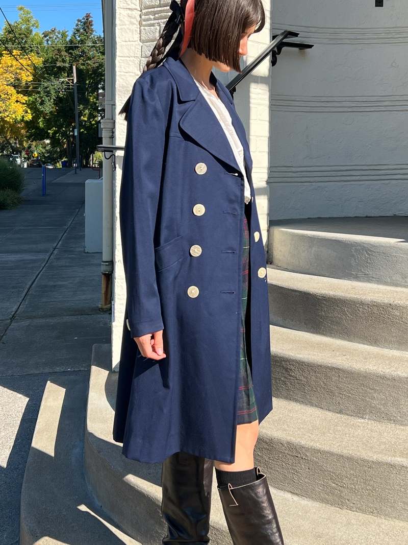 Vintage Yves Saint Laurent Wool Peacoat - Navy | Garmentory Vintage Yves Saint Laurent Wool Peacoat - Navy | Garmentory