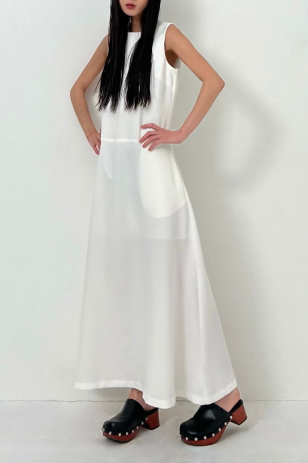 NKC Classic Midi Dress - White