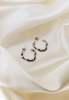 SS Jewelry Flat Hoop Earrings - Silver - Thumbnail 1