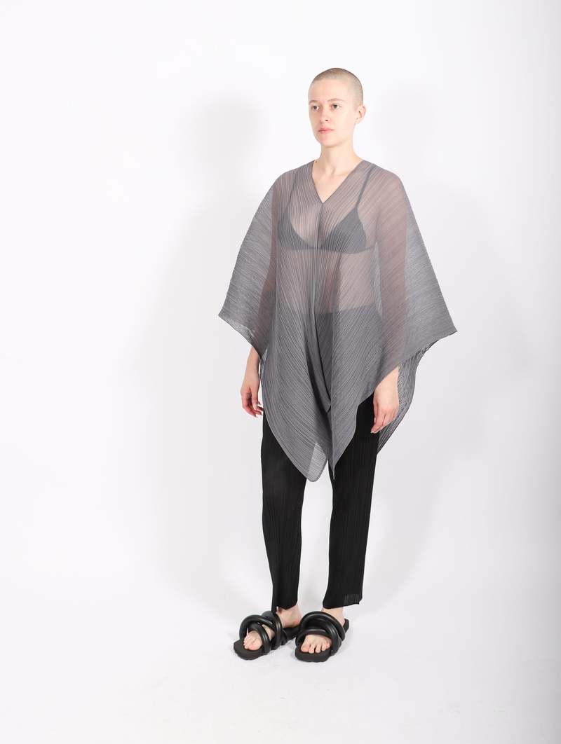 Pleats Please by Issey Miyake Basic Madame T Small - Gray