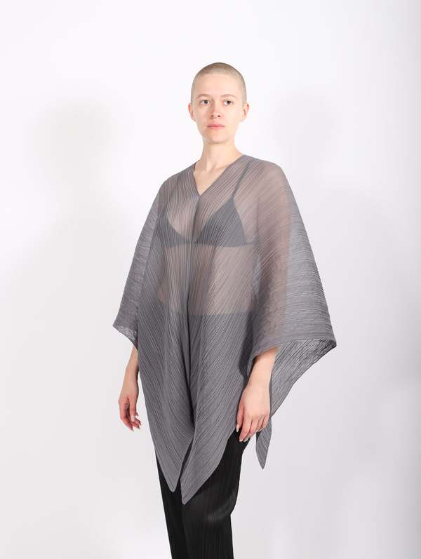 Pleats Please by Issey Miyake Basic Madame T Small - Gray | Garmentory