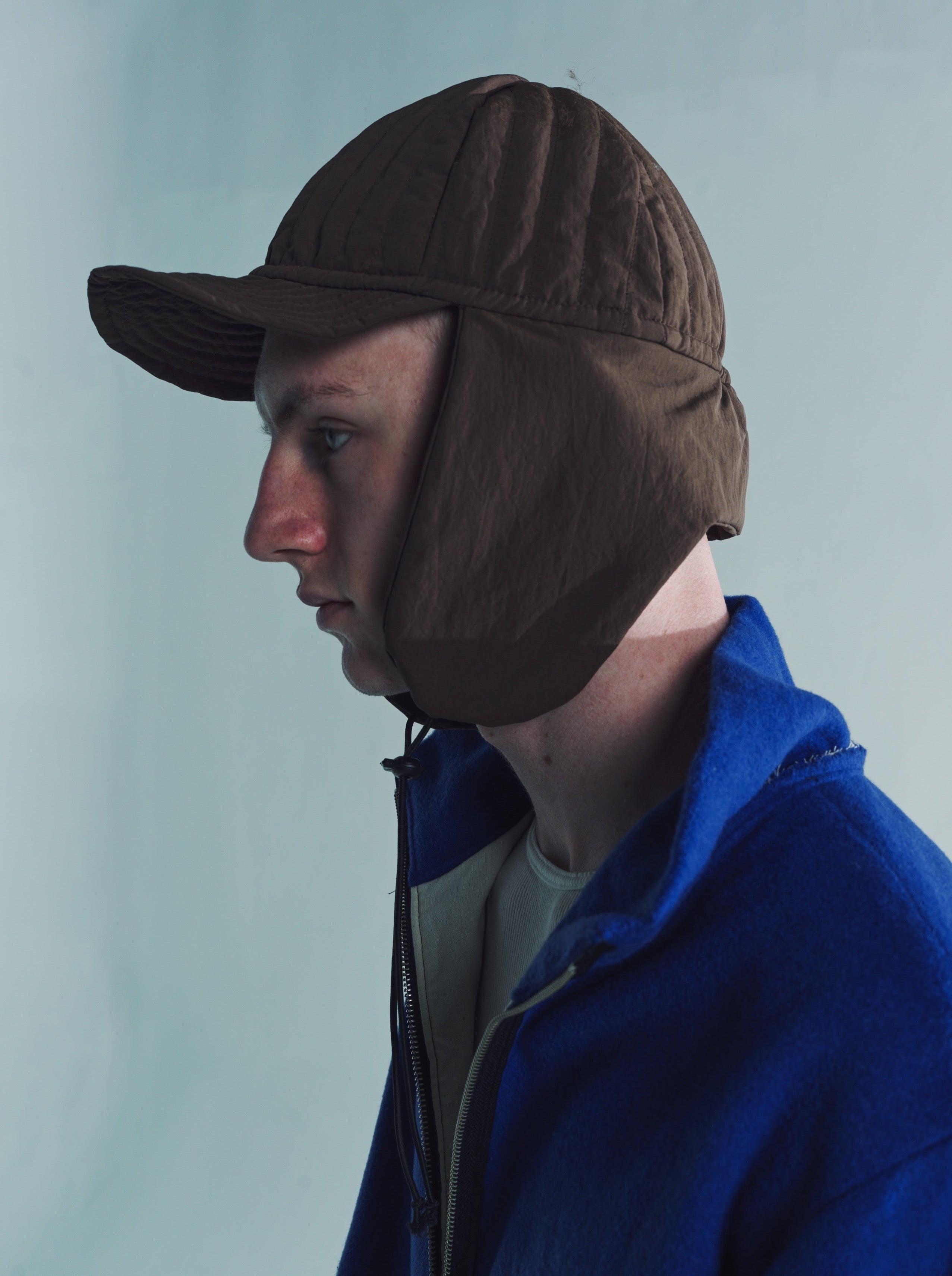 CAMIEL FORTGENS Cap with flap Polyester
