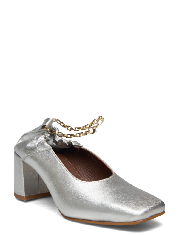 Alohas agent anklet shimmer pumps - silver