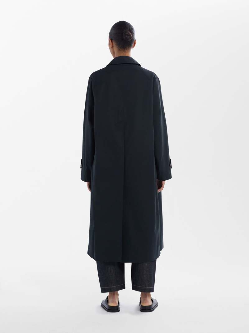 STUDIO NICHOLSON｜COATS (HOLIN SNW MAC COAT DARK NAVY (1 Studio Nicholson Holin Coat - Dark Navy | Garmentory