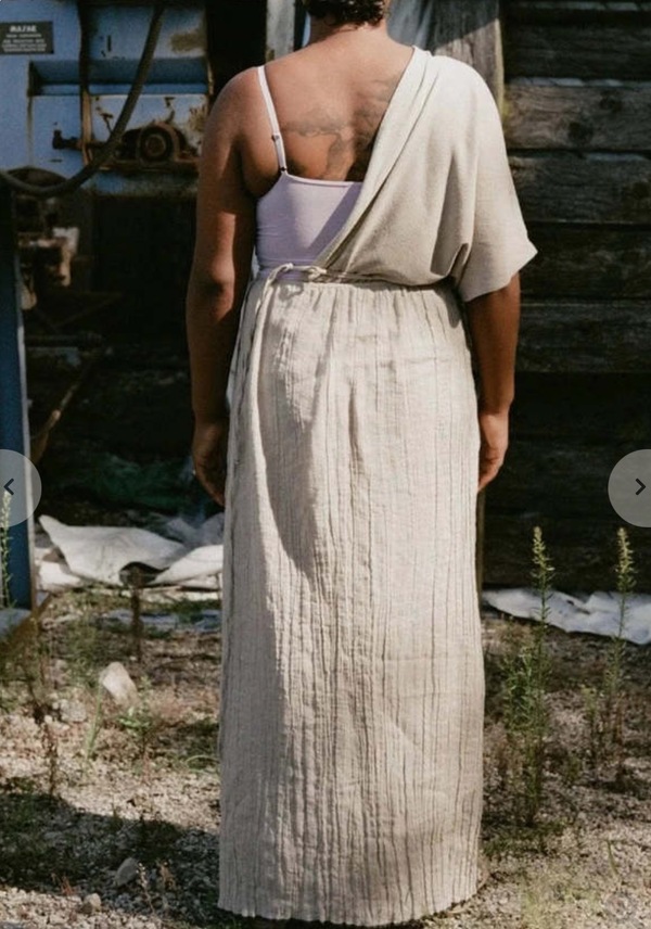 BASERANGE shok wrap skirt ベージュ Baserange Shok Wrap Skirt - Linen – kyo journal