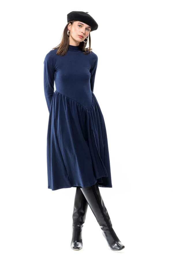 Toit Volant Daughtler Dress - Vintage Navy | Garmentory Toit Volant Daughtler Dress - Vintage Navy | Garmentory