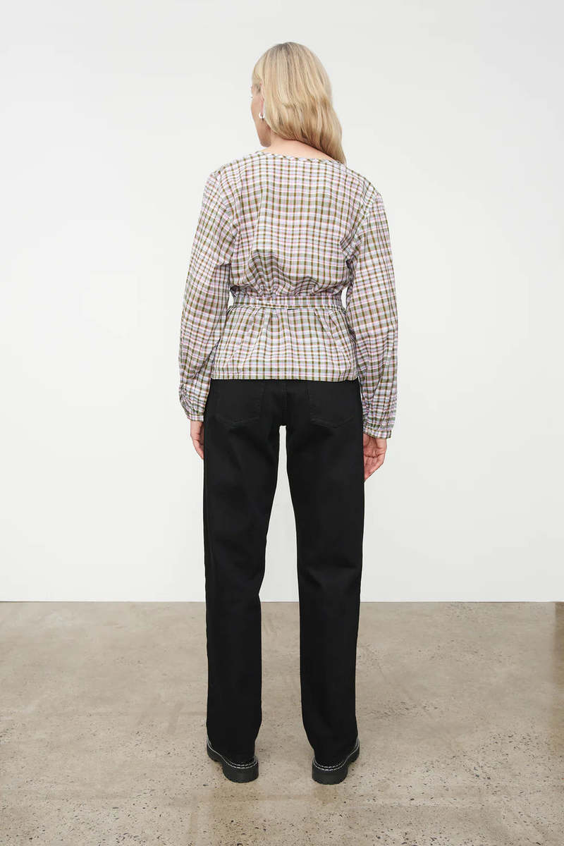 Kowtow Ana Wrap Top - Optic Check