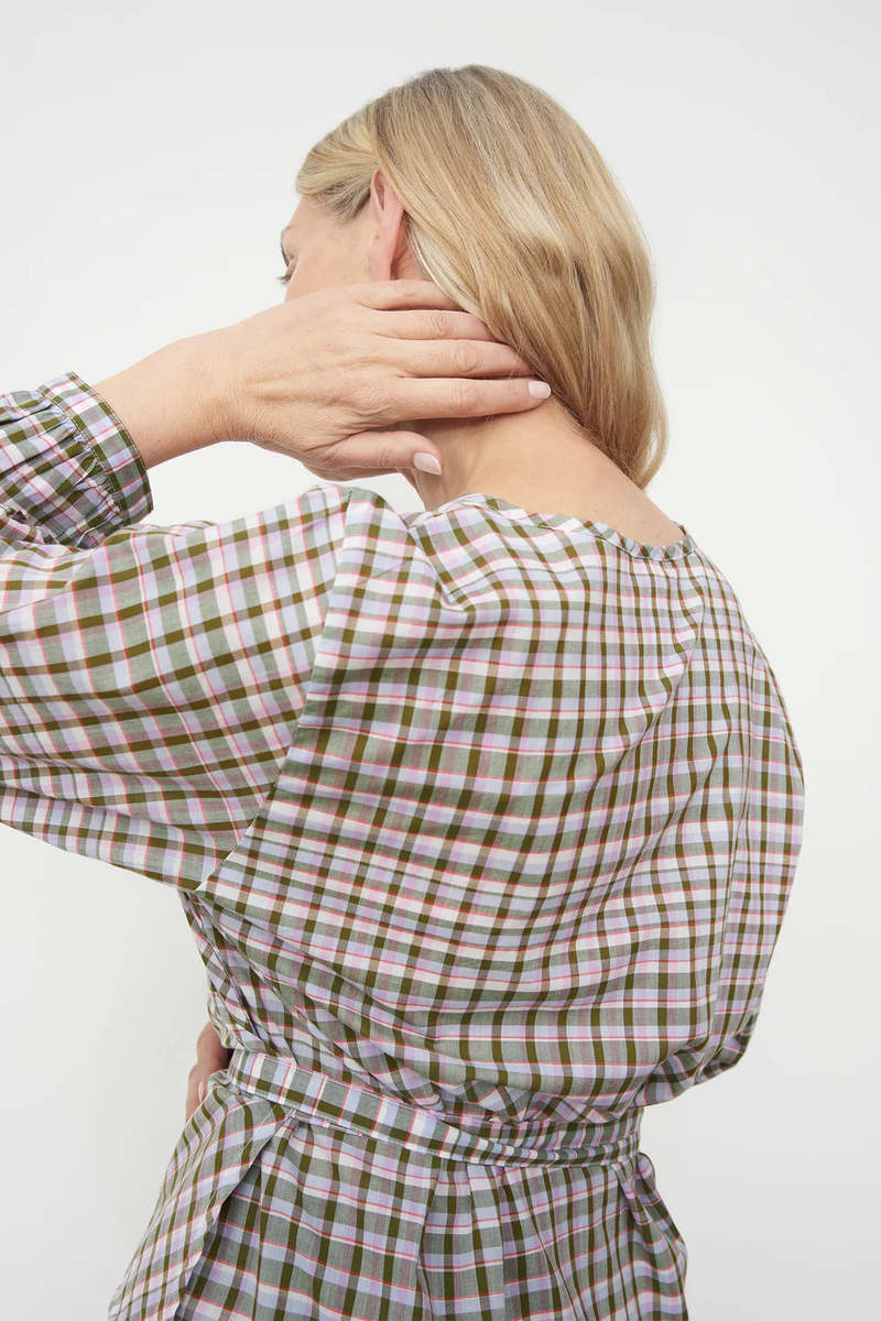 Kowtow Ana Wrap Top - Optic Check