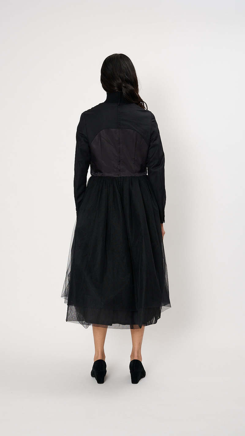 Noir Kei Ninomiya Cable Bustier Dress - Black | Garmentory