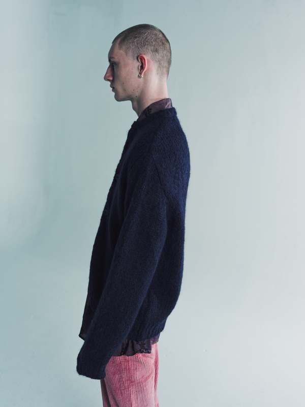Our Legacy Fuzzy Mohpaca Opa Cardigan - Navy | Garmentory