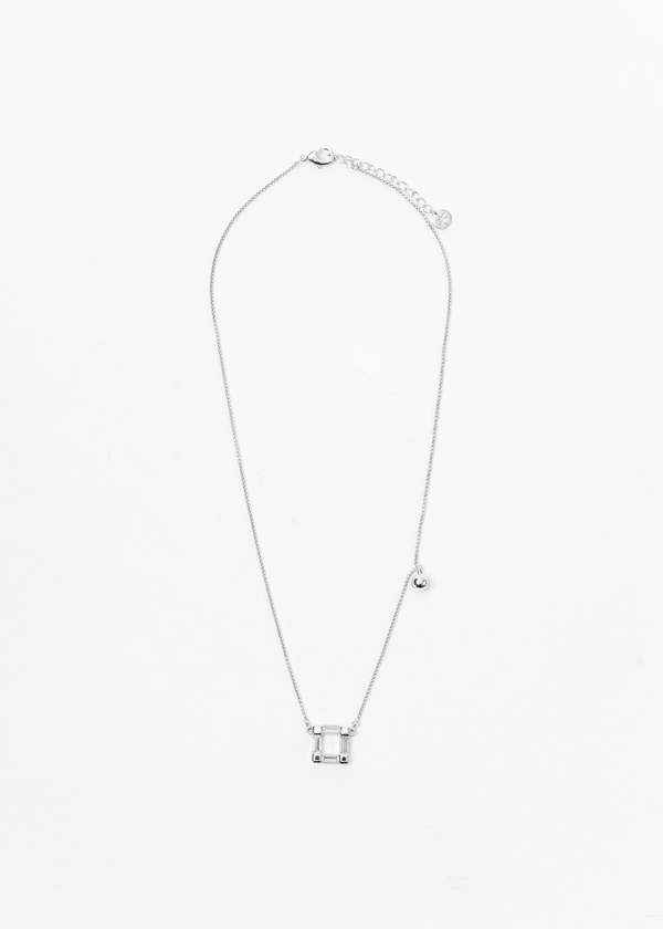 DEPARTMENT Silver And Rhinestone BIANJIE Necklace - Silver