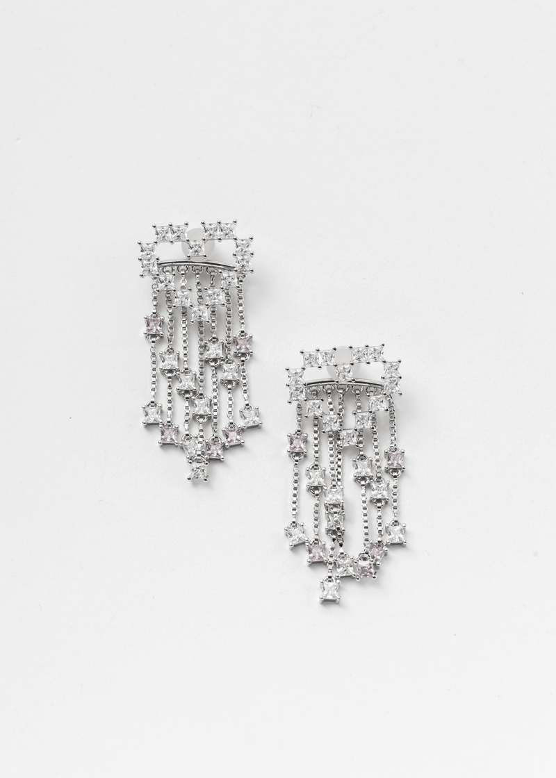 DEPARTMENT Silver And Rhinestone XINDONG Earring - Silver