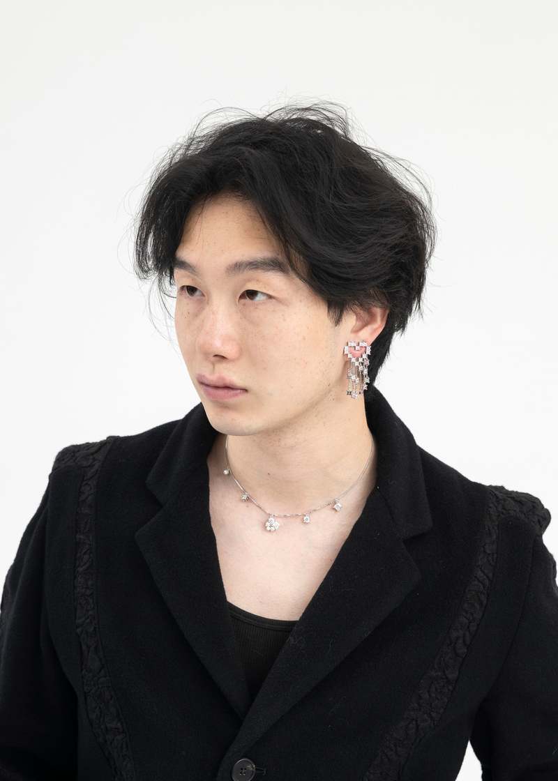 DEPARTMENT Silver And Rhinestone XINDONG Earring - Silver