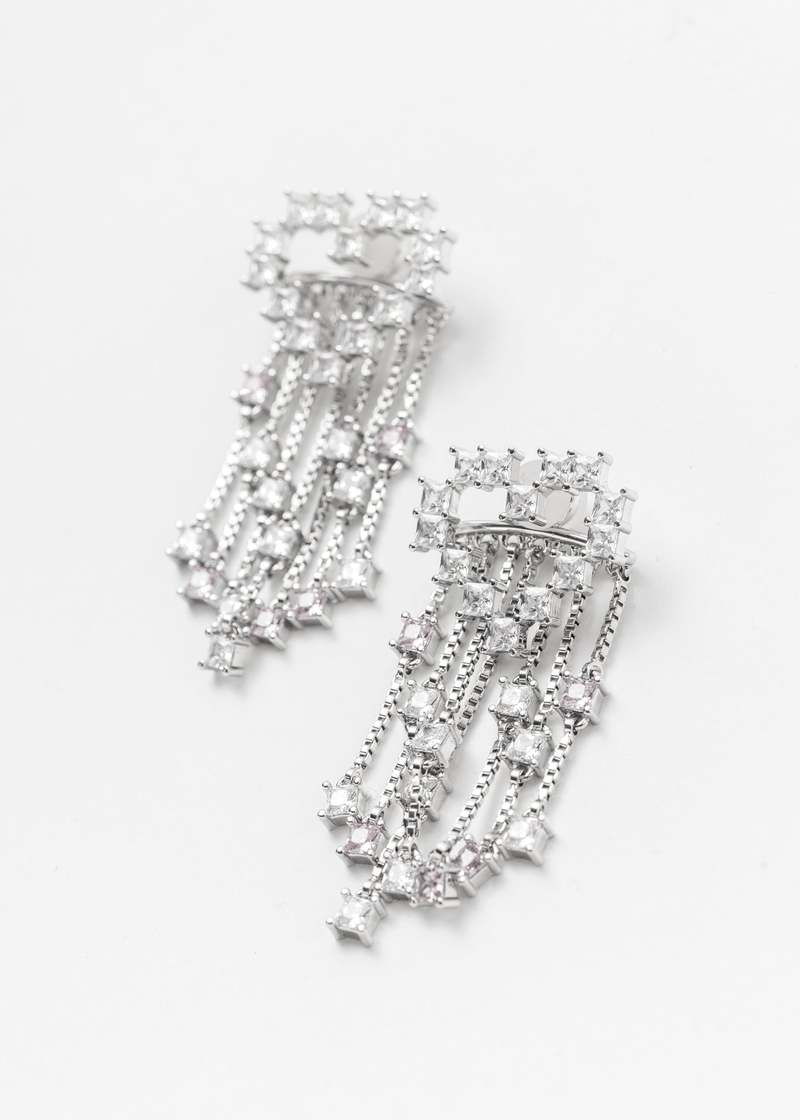 DEPARTMENT Silver And Rhinestone XINDONG Earring - Silver
