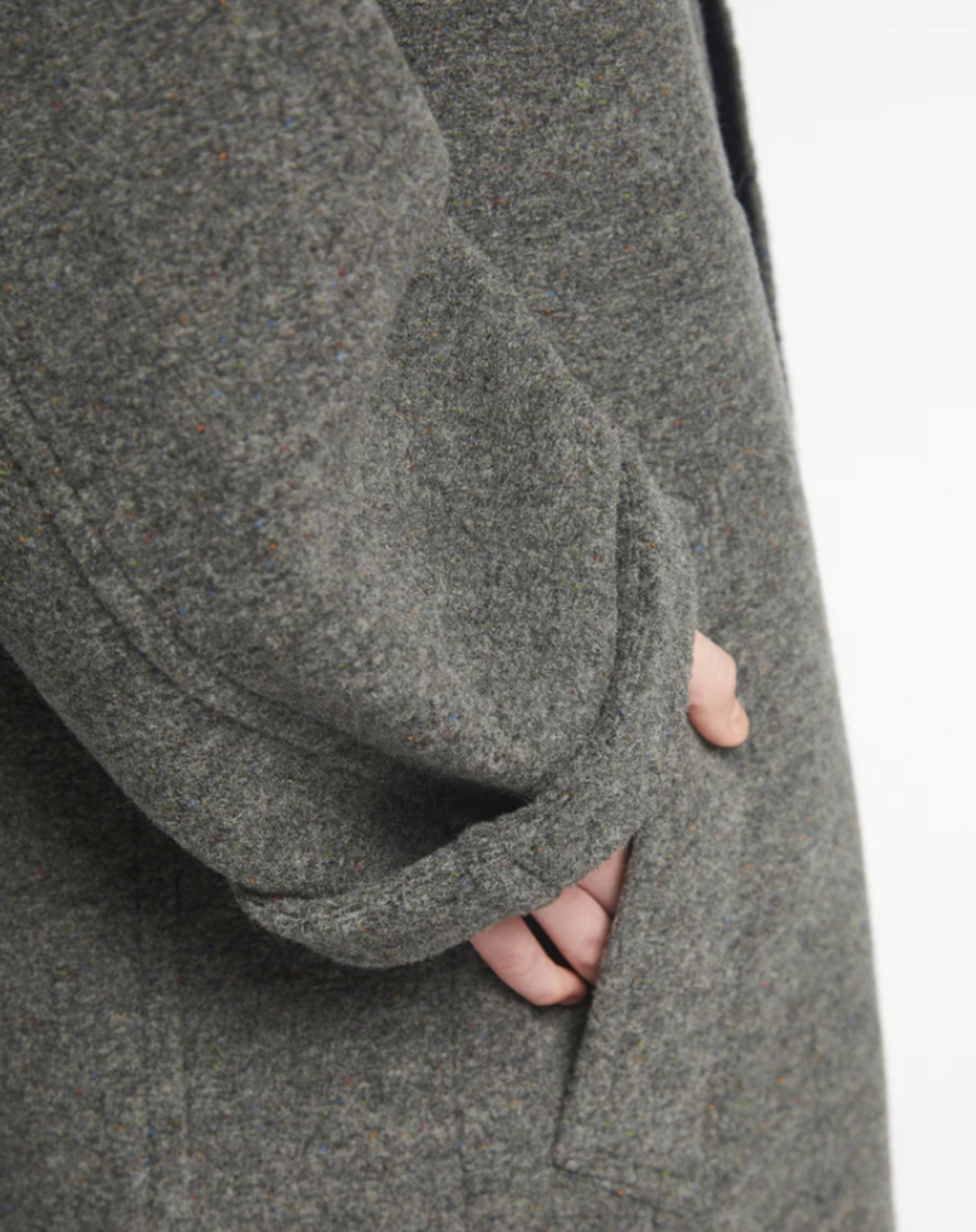 Girls of Dust Reversible Doppio Nippy Army Trench - Grey/Black - Image 5 of 8