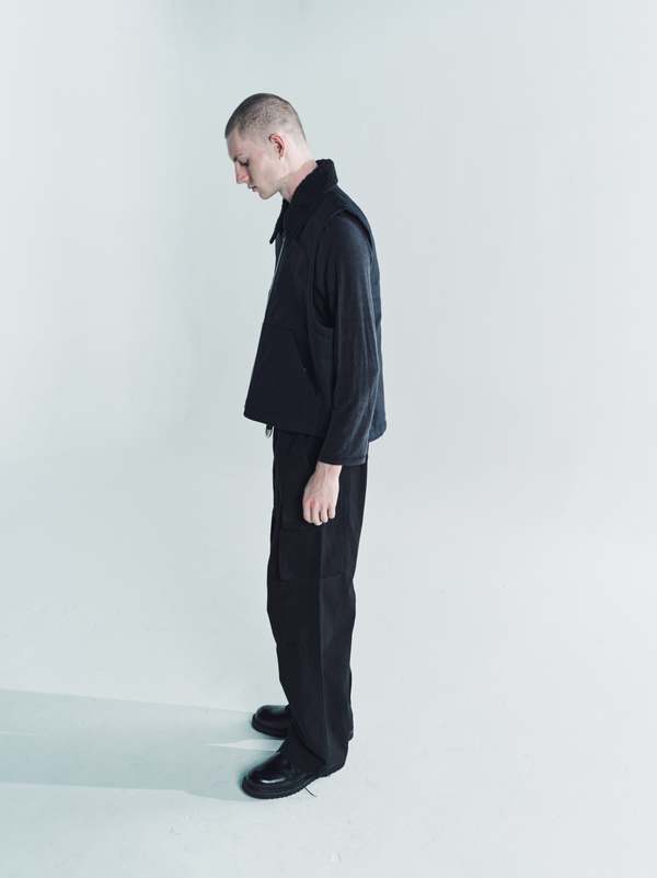 Our Legacy Highland Cotton Grizzly Vest - Black | Garmentory