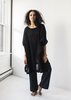 Uzi Gauze Dress in Black - Thumbnail 1