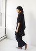 Uzi Gauze Dress in Black - Thumbnail 3