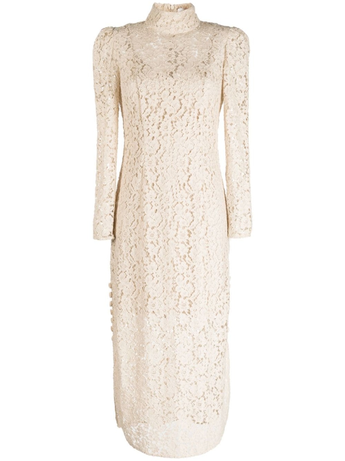 chinese dress ladies Zimmermann Sensory Lace Midi Dress Tea
