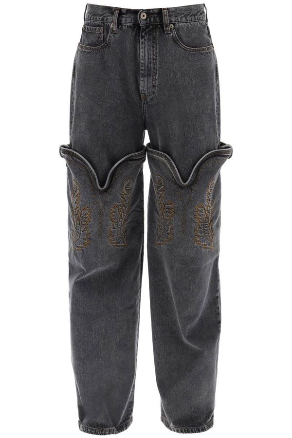 パンツ YPROJECT Evergreen Mini Cowboy CuffJeans VINTAGE-BLACK-EVERGREEN-MINI-