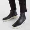 Unisex Stutterheim Chelsea Rainwalker Boot - Black/White Sole - Thumbnail 2